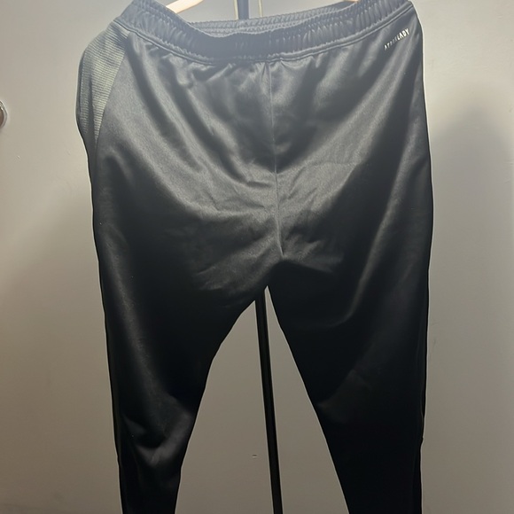 Adidas Men’s Small 3 stripe pants. Like new worn only once. Zipper at bottom - Picture 3 of 3